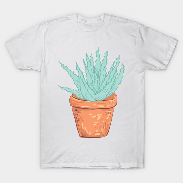 Spiky Cactus T-Shirt by SWON Design